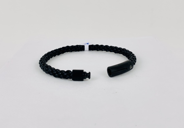 Bracelet en cuir tress� (2) -