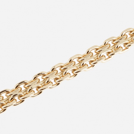 BRACELET MAILLON ACIER DORE