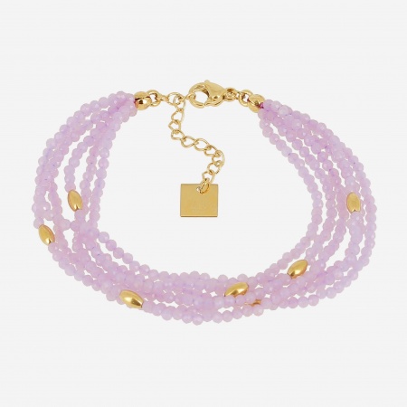 BRACELET MULTI GOLD STEEL 16+3cm