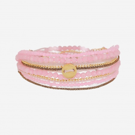 BRACELET MULTI GOLD STEEL 2 tours
