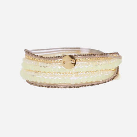BRACELET MULTI GOLD STEEL 2 tours
