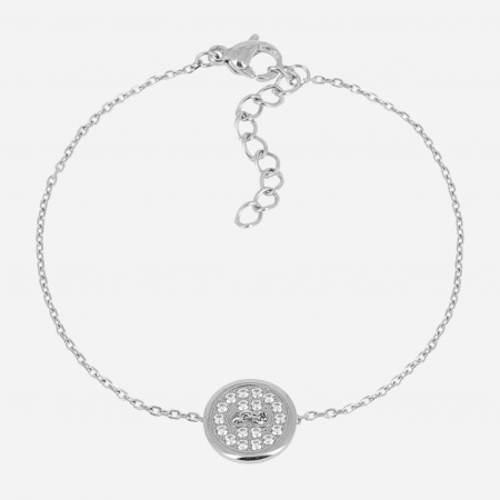 BRACELET-Munro-ACIER-15+3cm-zirconium sertis