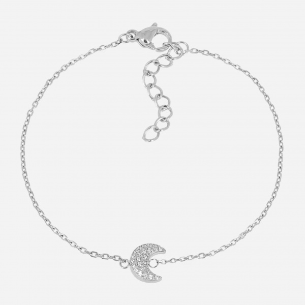 BRACELET-Noelie-ACIER-15+3cm-zirconium sertis