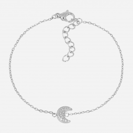 BRACELET-Noelie-ACIER-15+3cm-zirconium sertis