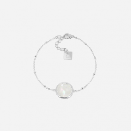 BRACELET Pearly ACIER Nacre blanche