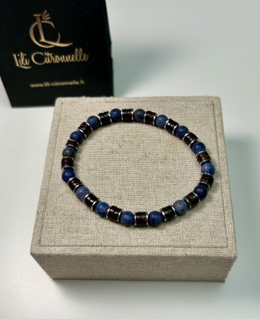 BRACELET PIERRES bleu