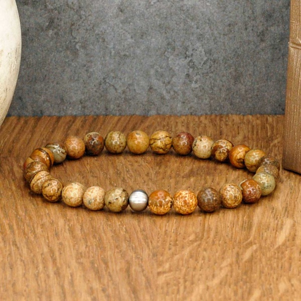 Bracelet Pierres Jaspe paysage