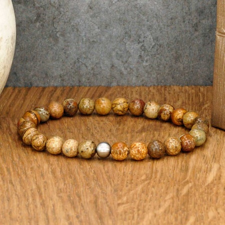 Bracelet Pierres Jaspe paysage