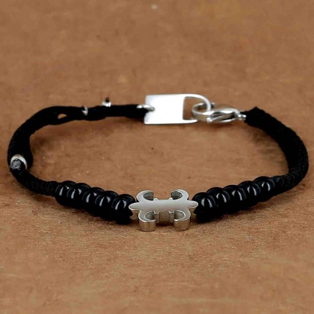 BRACELET SIMPLE ACIER Tressage main reglable