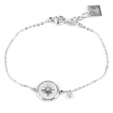 BRACELET Sun ACIER Nacre blanche