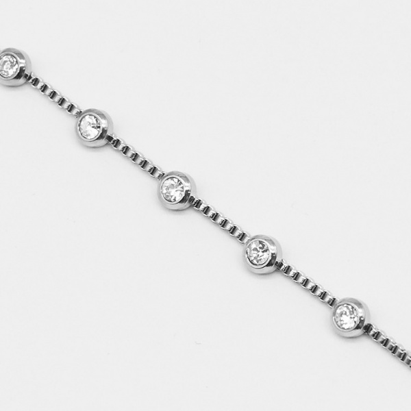 BRACELET Tiradente ACIER Zirconium