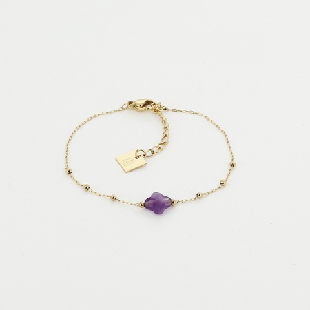 BRACELET Velasquez ACIER Amethyste