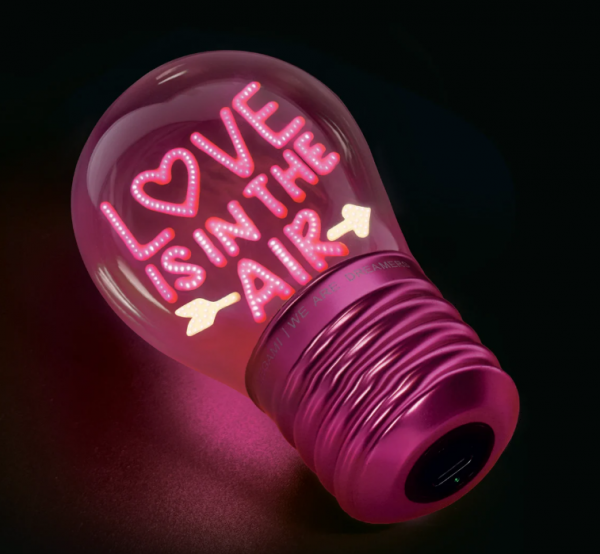 BULB FICTION - LAMPE DE TABLE AMPOULE - LOVE IS IN THE AIR