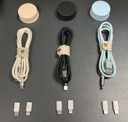 Cable USB Universel pour recharger les Smartphone (tube transparent)
