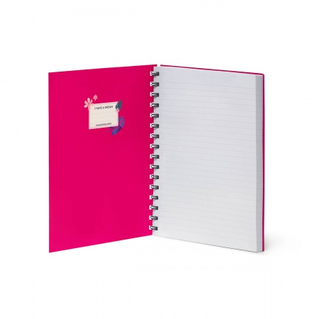 CAHIER À SPIRALE - SPIRAL NOTEBOOK - LARGE LINED - FLORA