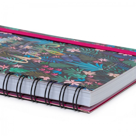 CAHIER À SPIRALE - SPIRAL NOTEBOOK - LARGE LINED - FLORA