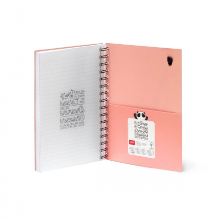 CAHIER À SPIRALE - SPIRAL NOTEBOOK - LARGE LINED - PANDA