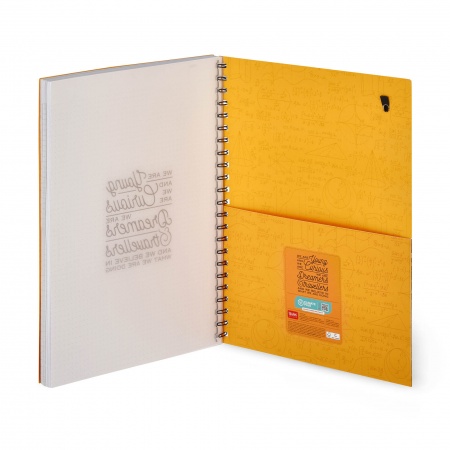CAHIER À SPIRALE 3-EN-1 - MAXI TRIO SPIRAL NOTEBOOK - GENIUS