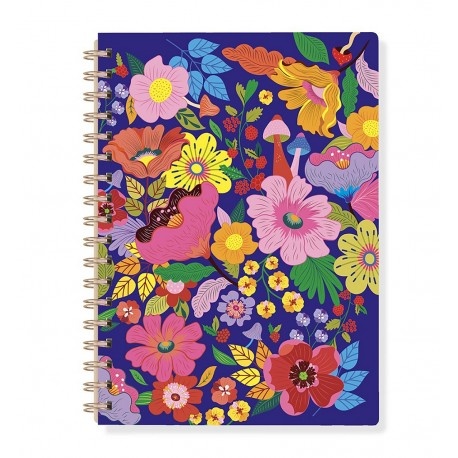 Carnet de notes A5 � spirale - For�t florale