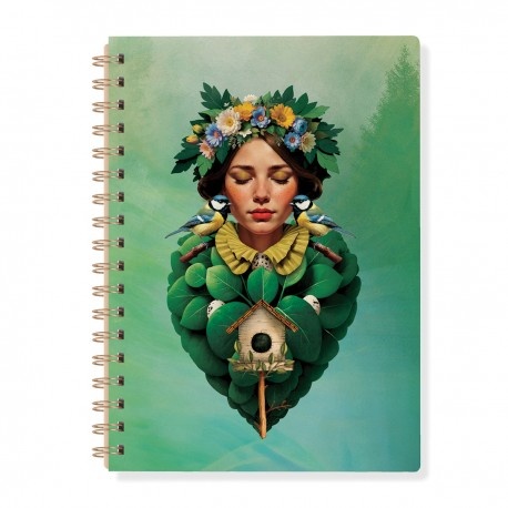 Carnet de notes A5 � spirale - Les Muses (Aviana)
