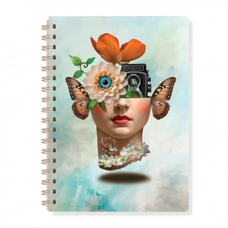 Carnet de notes A5 � spirale - Les Muses (Iris)