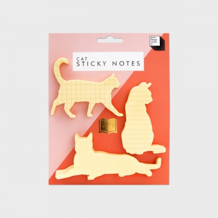 Carnet de post-it en forme de chat