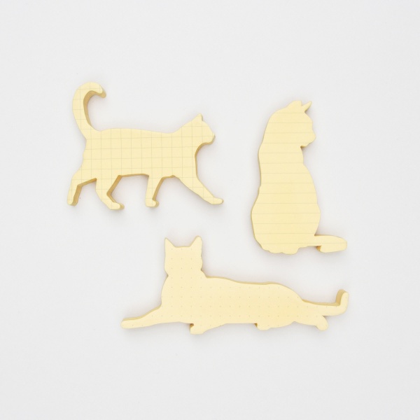 Carnet de post-it en forme de chat