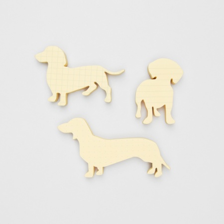 Carnet de post-it en forme de chien