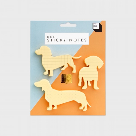 Carnet de post-it en forme de chien
