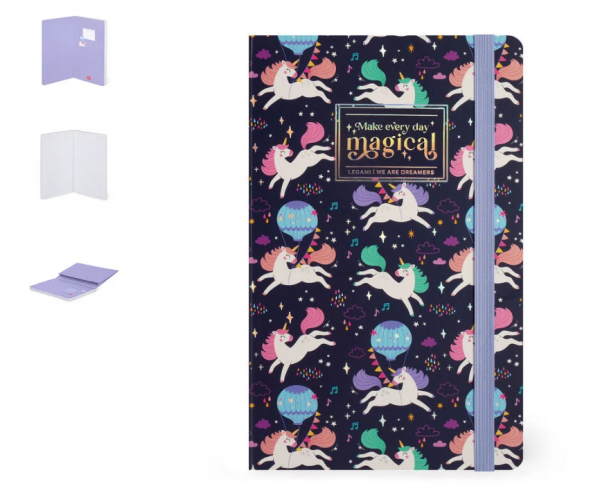 CARNET LIGN� - PHOTO NOTEBOOK - MEDIUM - UNICORN