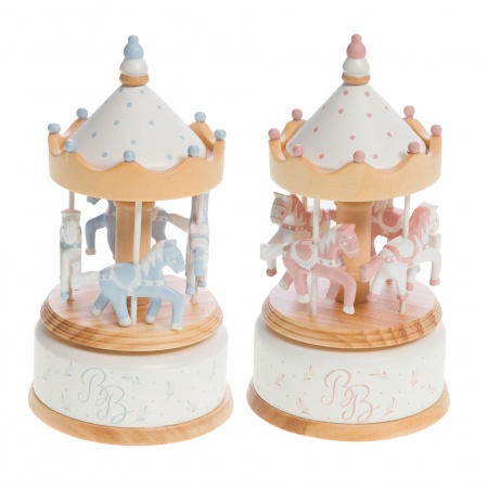 CARROUSEL BLEU ET ROSE 2ASS