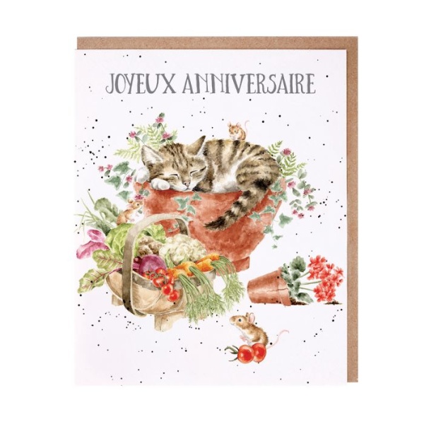 Carte de d\'anniversaire - Chat - Joyeux anniversaire