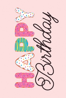 Carte de d\'anniversaire - GREETING CARD - HAPPY BIRTHDAY