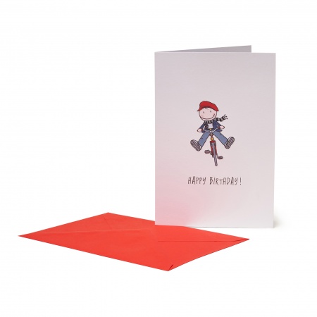 CARTE DE VOEUX - GREETING CARD - BIKE