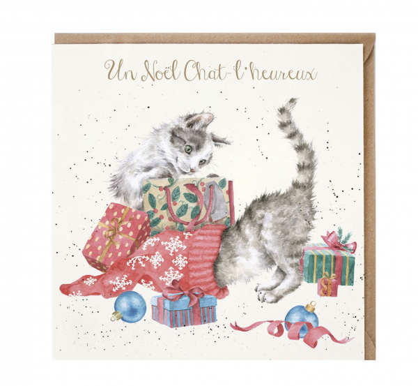 Carte de voeux - Un no�l Chatleheureux