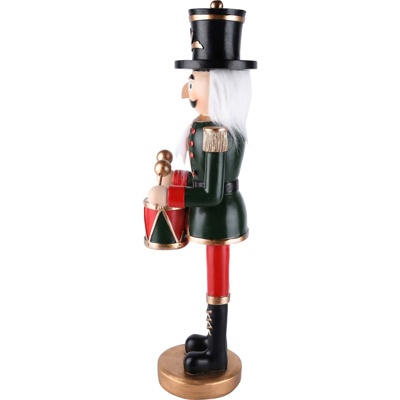 Casse-noisette rouge et vert avec tambour