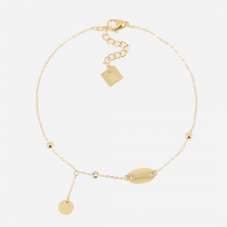 CHAINE DE CHEVILLE DORE UNI