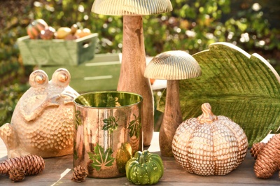 Champignon Ribbed GM en or et naturel