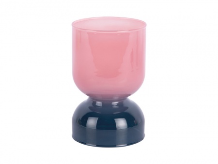 CHANDELIER - Candle holder Couleurs - d&eacute;grad&eacute;es  pink w (Rose). dark blue (Bleu)