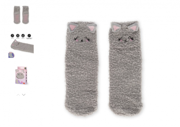 CHAUSSETTES ANTIDERAPANTES -EVERYDAY NON SLIP SOCKS -  IT\'S A MATCH! - KITTY