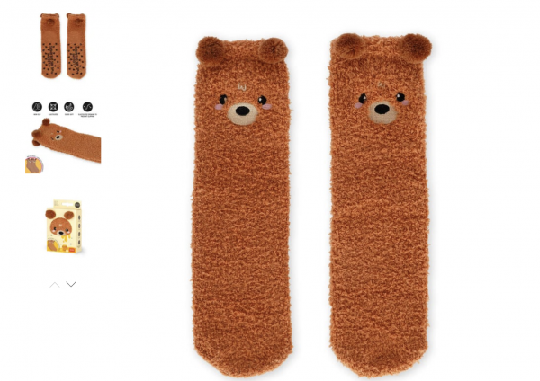 CHAUSSETTES ANTIDERAPANTES ENFANT - EVERYDAY NON SLIP KID SOCKS -  IT\'S A MATCH! - TEDDY BEAR