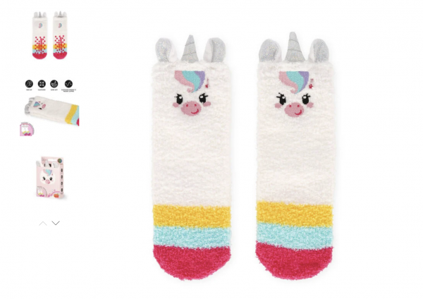 CHAUSSETTES ANTIDERAPANTES ENFANT - EVERYDAY NON SLIP KID SOCKS -  IT\'S A MATCH! -UNICPORN