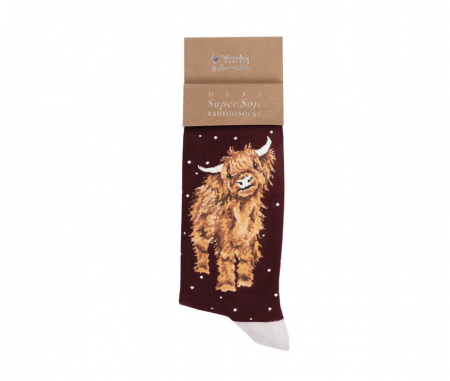 Chaussettes de noel pour homme - Buffle des Highland