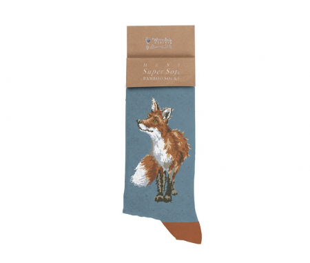 Chaussettes pour homme - Renard yeux brillants et queue touffue