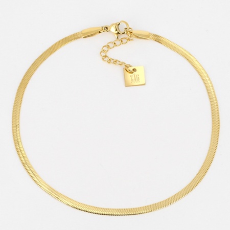 CHEVILLERE COURT ACIER DORE 21+3cm