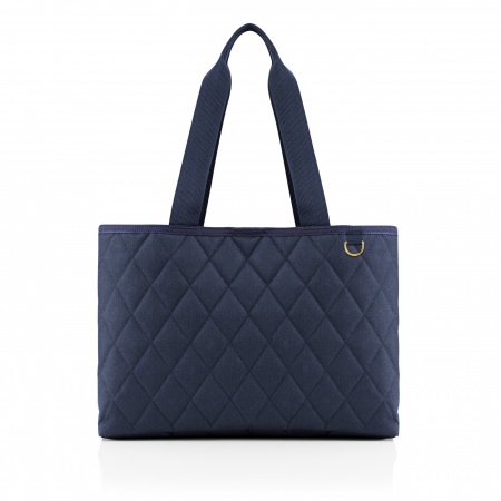 Classic shopper L rhombus midnight gold