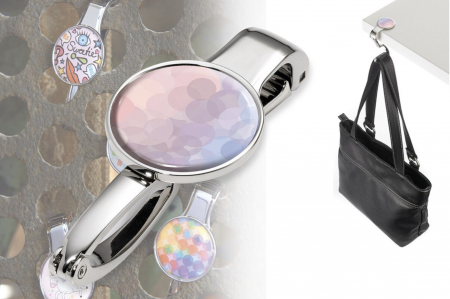 Clip et support pour sac à main, SERENITY ROSE