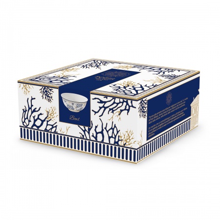Coffret  1 bol Ø15cm porcelaine - CORAL