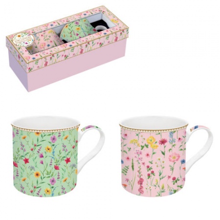 COFFRET 2 MUGS 30CL EN PORCELAINE COFFEE MANIA New