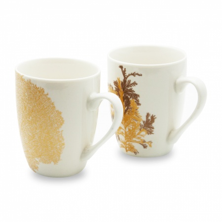 Coffret 2 mugs Blancs SINGAPORE